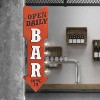 Vintage Bar LED Marquee Arrow Sign Wall Decor Red/Silver - American Art Decor: Double-Sided, Cordless - 2 of 4