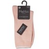 Memoi Women's Flat-Knit Bamboo Blend Crew Socks - 3 of 3