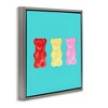 Stupell Industries Cute Gummy Bear Candies Floating Frame Canvas Art - 2 of 4