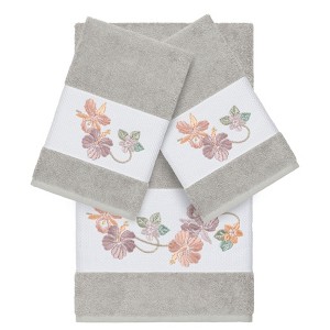 Linum Home Textiles 100% Turkish Cotton CAROLINE Embellished Towel Set - 1 of 4