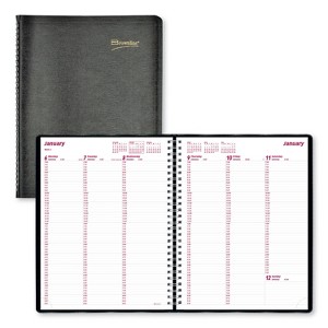 Essential Collection Weekly Appointment Book in Columnar Format, 11 x 8.5, Black Cover, 12-Month (Jan to Dec): 2026 - 1 of 4
