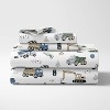 4pc Construction Truck Queen Kids' Sheet Set Green and Blue - Sweet Jojo Designs: Microfiber, Vehicles Theme, Teen Bedding - image 3 of 3