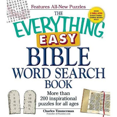 The Everything Easy Bible Word Search Book - (Everything(r)) by  Charles Timmerman (Paperback)