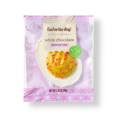 Spring Easter White Chocolate Deviled Egg - 1.36oz - Favorite Day™