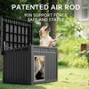 FONTOI Dog House for Indoor Outdoor with Weatherproof Roof Removable Floors for Medium Dogs Interior Space Home, Black, 32.2"*25.12"*24.13" - 2 of 4