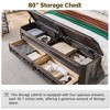 SinCiDo  Farmhouse Full Bed, with 58" Storage Chest, 2 Large Drawer,Rustic Wood Platform Bed, with Headboard and Storage Bench, Dark Rustic Oak - 4 of 4