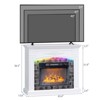 Farmhouse White 43'' TV Stand For Tvs Up To 55'' With 18'' Electric Fireplace - 4 of 4