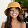 Dalix Lil Flower Embroidered Cotton Cap Outdoor Bucket Hat Womens - 3 of 4