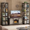 Aheaplus Rotating Bookshelf, Frerstanding Corner Bookcase - 2 of 4