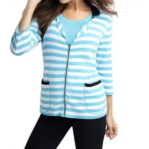 Women's Colorblock Striped Cardigan - ANGEL - image 1 of 2