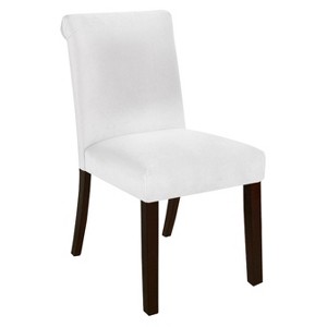Skyline Rollback Velvet Dining Chair - Skyline Furniture , White