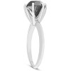 Pompeii3 1ct Black Diamond Solitaire Engagement Ring 14K White Gold - 2 of 4