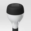 6pk Solar Rounded Pathway Lights Black - Room Essentials™ - image 2 of 3