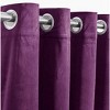 Home mart Goods 1 Panel Purple Velvet Room Darkening Grommet Window Curtain Panel - 55" x 96" - 4 of 4