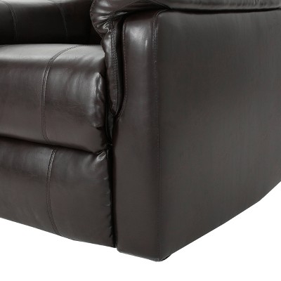 Jemma Brown Leather Swivel Recliner Chair