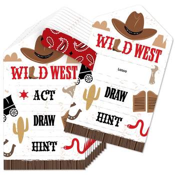 Printable Wild West Think Fast Game Western Theme Party -  in 2023