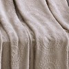 Ceasar Soft Plush Contemporary Embossed Collection All Season Throw 50"x60", Taupe - image 4 of 4