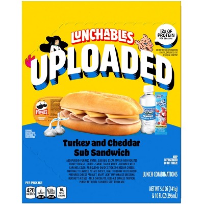 Lunchables 6-Inch Turkey &#38; Cheddar Cheese Sub Sandwich - 15oz