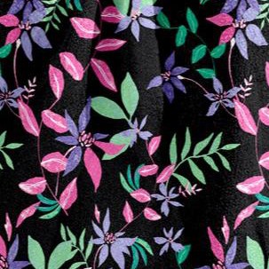 black multi floral