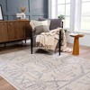 Hauteloom Divya Cream & Silver Blue Area Rug - 2 of 4