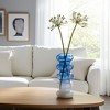 Glass Vase - Coastal Ombre Decorative Flower Holder for Home, Office, Bedroom & Living Room - Modern Ripple Design, Durable Handmade Glass - 3 of 4
