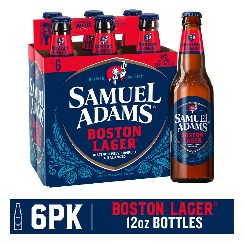 Samuel Adams Boston Lager Beer - 6pk/12 fl oz Bottles, 4 of 11
