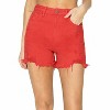 Women's High Rise Distressed Detail Shorts - RISEN - 2 of 4