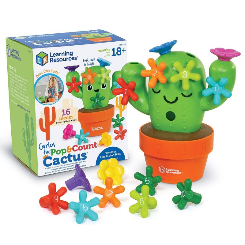Learning Resources Carlos the Pop &#38; Count Cactus, 1 of 6