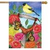 Briarwood Lane Spring House Flag 40x28 For Outdoor Goldfinch on Shovel For Spring House Flag - 4 of 4