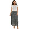 Derek Heart Junior Girls Mid Rise Smocked Waist Tiered Modified Maxi Length Skirt - 4 of 4