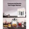 VEVOR Electric Cheese Dispenser with Pump, 2.4L Commercial Hot Fudge Warmer, Stainless Steel Heated Pump Dispenser, 86-230℉ Temp Adjustable, Silver - 3 of 4
