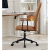 KTMBDW PU Leather Comfortable Office Desk Chair High Back Height Adjustable Computer Swivel Chair w/Armrests - 4 of 4