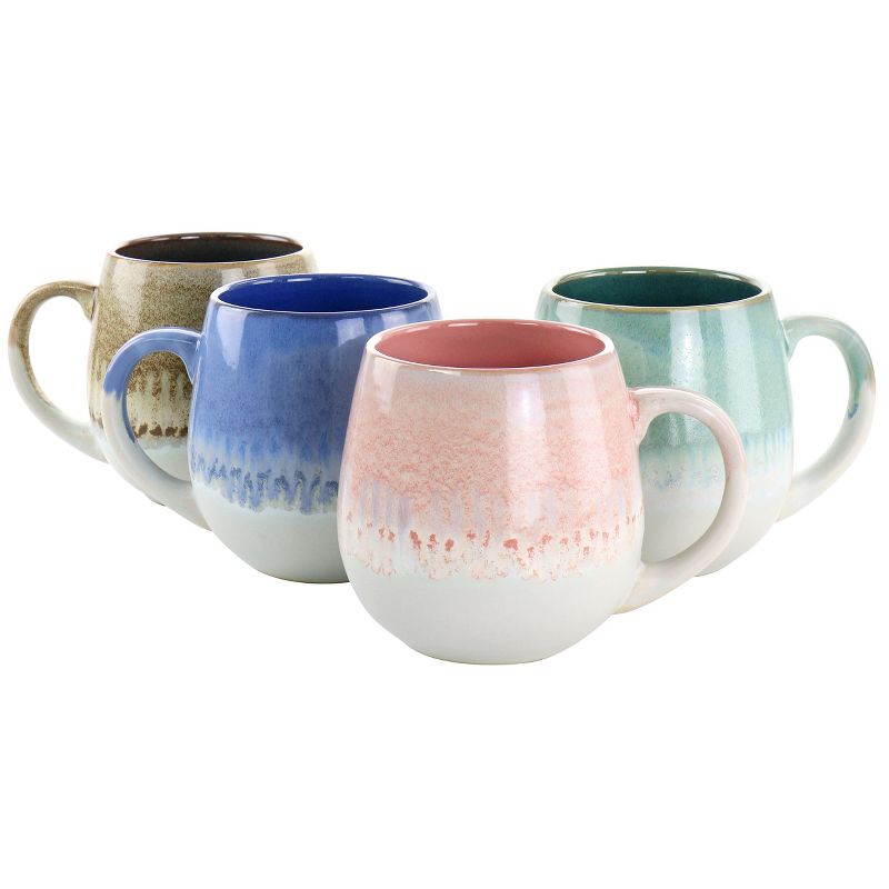 Gibson Home Avery Creek 4 Piece 19.1oz Stoneware Mug Set in Assorted Colors, 4 of 7