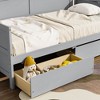 CAVINAS Twin Size Pine Wood Daybed Bed Frame with 2 Storage Drawers,Wooden Bed Frame for Kids Room,Bedroom - 4 of 4