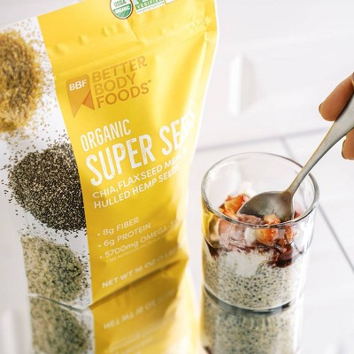 Organic Super Seeds Blend with Chia, Flaxseed, and Hemp - 16oz