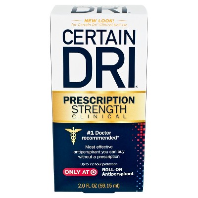 Certain Dri Prescription Strength Clinical Roll-On Antiperspirant & Deodorant - 2 fl oz