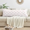 Sweet Jojo Designs Girl Body Pillow Cover Case (Pillow Not Included) 54in.x20in. Ballerina and Ballet Bows Pink and White - 3 of 4