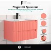 Citiscape Modern Bathroom Vanity with Textured Drawer Fronts - 4 of 4
