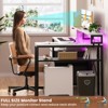 Besiost 57-In L Shaped Computer Desk with Charging Station for Home Office - 3 of 4