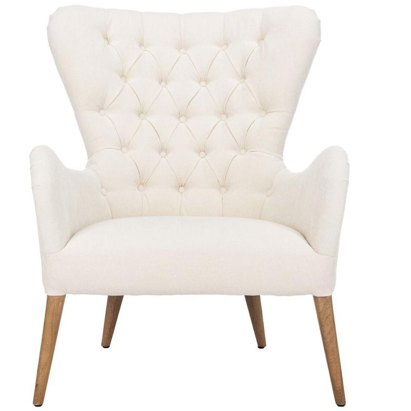 Brayden Contemporary Wingback Chair - Off White - Safavieh., 1 of 10