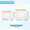 Unique Bargains Reusable Leakproof Zip PEVA Freezer Food Storage Bags 4 Pcs - 2 of 4