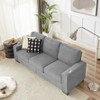 LOVMOR Modular Sectional Sofa, Modern 3-Seater Couch with Extra Deep Seat and Wide Arms, Comfy Upholstered Furniture for Living Room, Bedroom, Office - 3 of 4