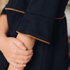 Hope & Henry Girls' Ruffle Sleeve Ponte Dress with Suede Detail, Kids, 6 - 4 of 4