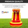 Pogo Bounce House Crossover Kids Inflatable Water Slide, Fire Marble with Blower, 12 ft - 3 of 4