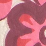 floral pouf cottage cream