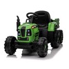 Lomsoe Ride on Tractor with Trailer,24V 400W Powered Electric Tractor Toy w/Remote Control,electric car for kids,Three speed adjustable - 4 of 4