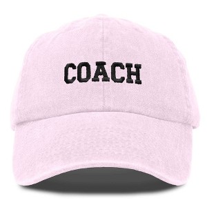 Dalix Coach Embroidered Sports League Baseball Cap Adjustable Dad Hat Mens - 1 of 4