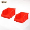 Unique Bargains Plastic Stackable Garage Closet Organization Shelf Bins 2 Pcs - 3 of 4