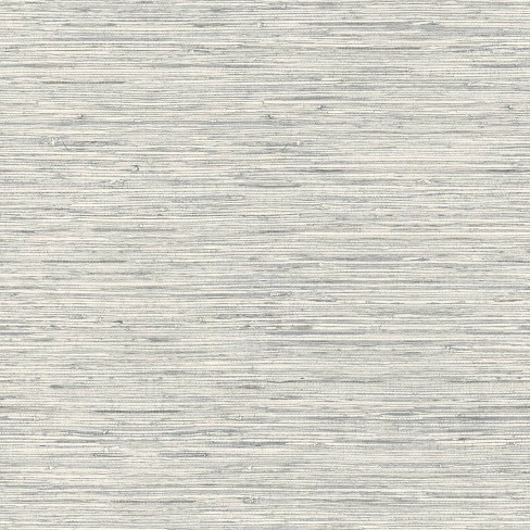 RoomMates Faux Grasscloth Light Gray Peel and Stick Wallpaper - image 1 of 4