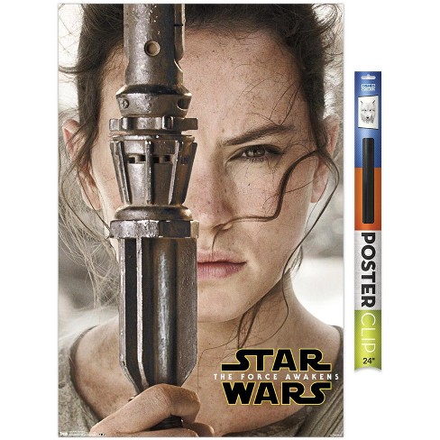 Trends Star Wars: The Force Awakens - Rey Portrait Unframed Wall Poster Prints : Target